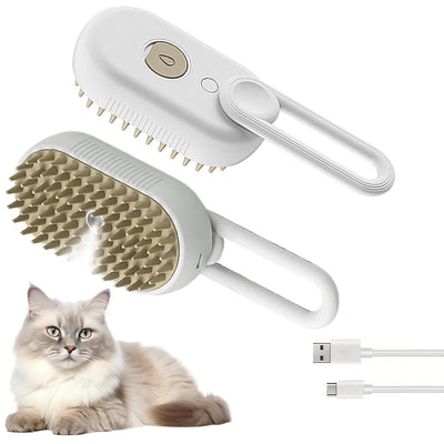 Rechargeable Cat Steam Brush