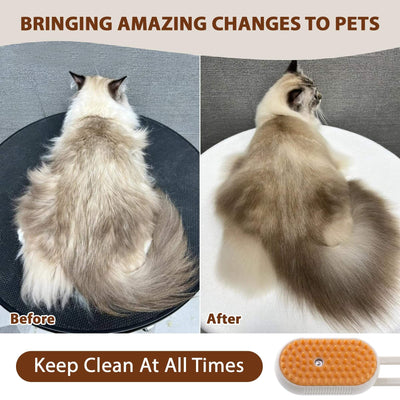 Rechargeable Cat Steam Brush